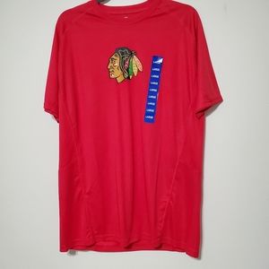 NHL Chicago Blackhawks red short sleeves shirt L
